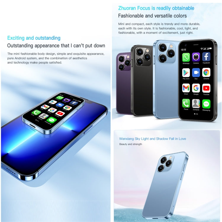 Android 8.1 MTK6580 Quad Core da 3,0 pollici fino a 1,3 GHz, Bluetooth, WiFi, GPS, Rete: 3G, doppia SIM, SOYES XS15