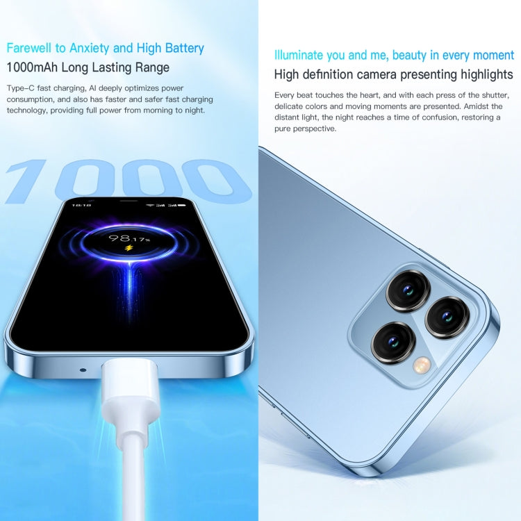 Android 8.1 MTK6580 Quad Core da 3,0 pollici fino a 1,3 GHz, Bluetooth, WiFi, GPS, Rete: 3G, doppia SIM, SOYES XS15