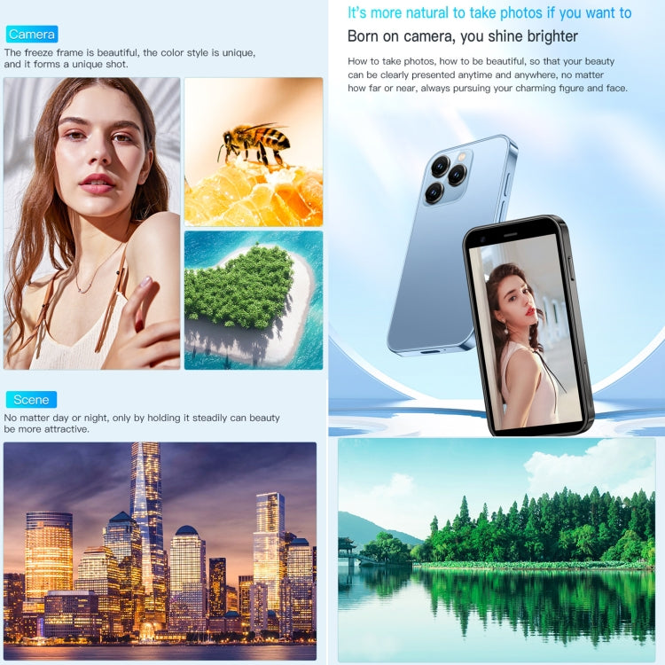 Android 8.1 MTK6580 Quad Core da 3,0 pollici fino a 1,3 GHz, Bluetooth, WiFi, GPS, Rete: 3G, doppia SIM, SOYES XS15