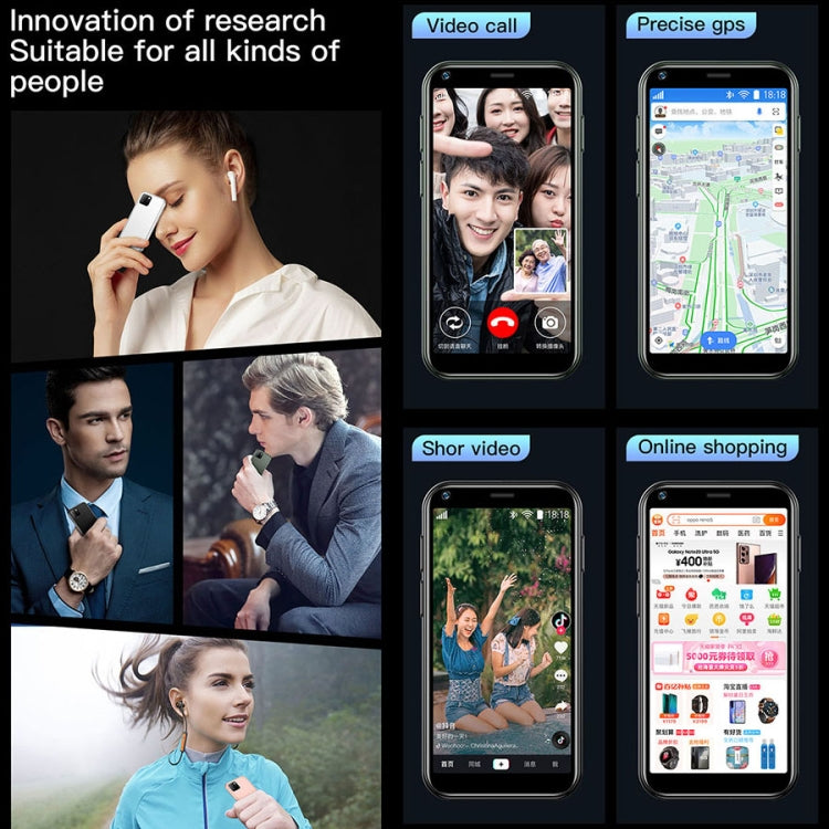 Quad Core MTK6580 da 2,5 pollici fino a 1,3 GHz, Bluetooth, WiFi, FM, Rete: 3G, doppia SIM