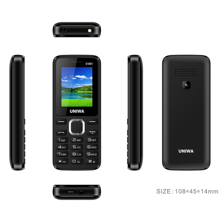 Batteria da 1,77 pollici, 800 mAh, 21 tasti, supporto Bluetooth, FM, MP3, MP4, GSM, doppia SIM