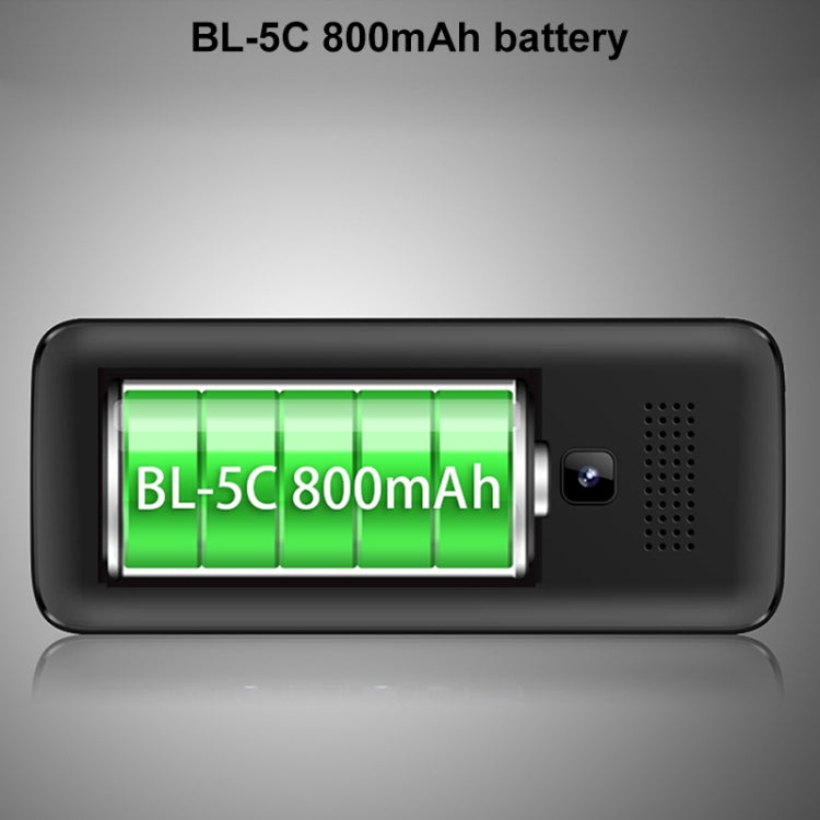 Batteria da 1,77 pollici, 800 mAh, 21 tasti, supporto Bluetooth, FM, MP3, MP4, GSM, doppia SIM