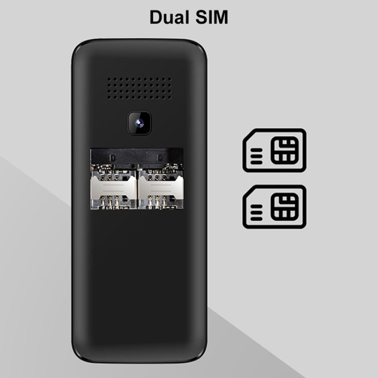 Batteria da 1,77 pollici, 800 mAh, 21 tasti, supporto Bluetooth, FM, MP3, MP4, GSM, doppia SIM