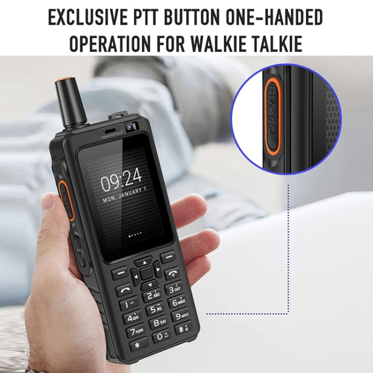IP65 impermeabile antipolvere antiurto, batteria da 4000 mAh, Android 6.0 MTK6737 Quad Core da 2,4 pollici, rete: 4G, PTT, F40