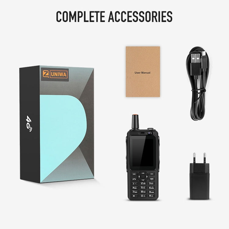 IP65 impermeabile antipolvere antiurto, batteria da 4000 mAh, Android 6.0 MTK6737 Quad Core da 2,4 pollici, rete: 4G, PTT, F40