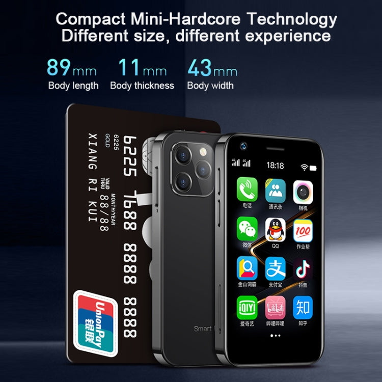 Riconoscimento facciale, Android 9.0 MTK6737M Quad Core da 3,0 pollici fino a 1,1 GHz, Bluetooth, WiFi, FM, Rete: 4G, Doppia SIM, 2GB+16GB