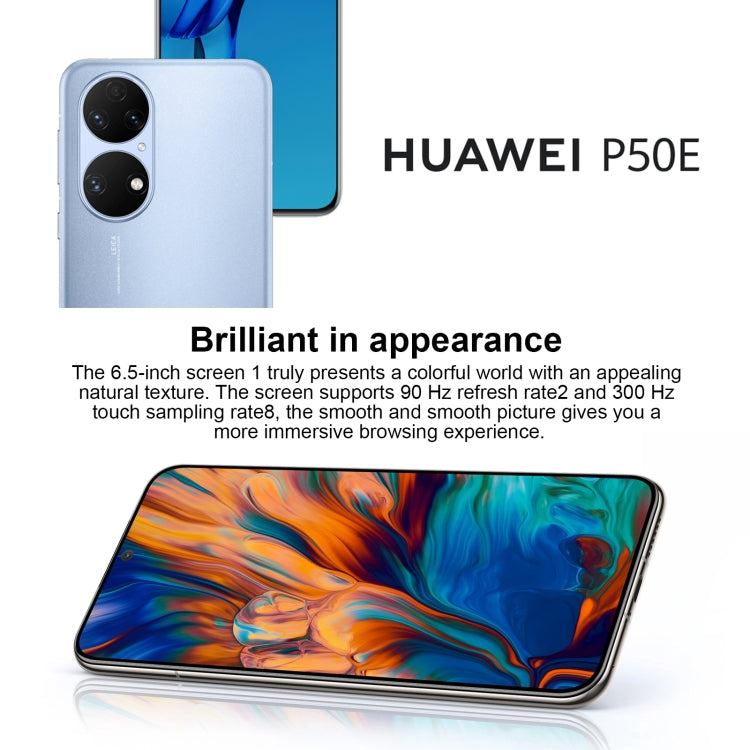 Tripla fotocamera posteriore, batteria da 4100 mAh, identificazione delle impronte digitali sullo schermo, Snapdragon 778G 4G Octa Core da 6,5 pollici fino a 2,42 GHz, Rete: 4G, OTG, NFC, Non supporta Google Play, P50E 4G 8GB+256GB