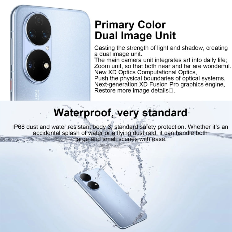 Tripla fotocamera posteriore, batteria da 4100 mAh, identificazione delle impronte digitali sullo schermo, Snapdragon 778G 4G Octa Core da 6,5 pollici fino a 2,42 GHz, Rete: 4G, OTG, NFC, Non supporta Google Play, P50E 4G 8GB+256GB