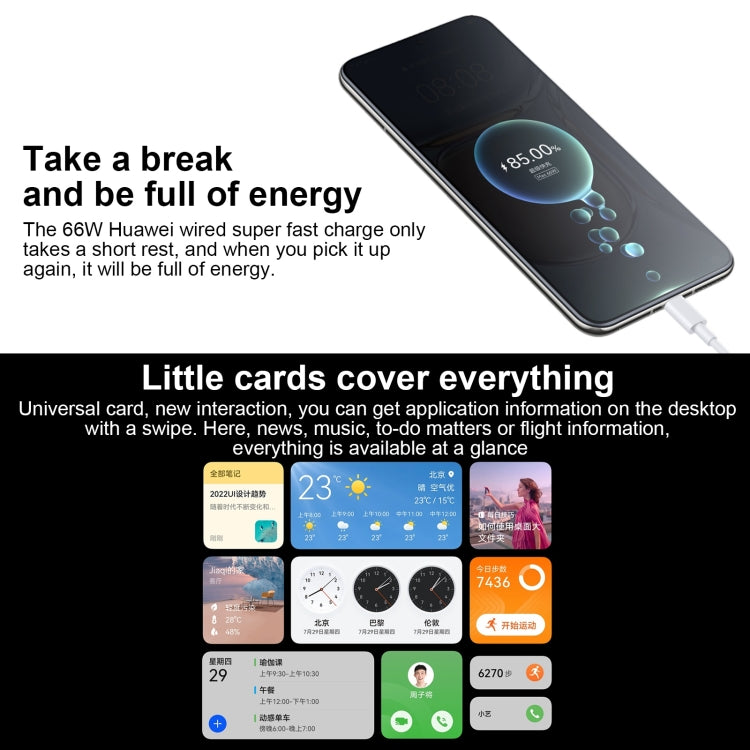 Tripla fotocamera posteriore, batteria da 4100 mAh, identificazione delle impronte digitali sullo schermo, Snapdragon 778G 4G Octa Core da 6,5 pollici fino a 2,42 GHz, Rete: 4G, OTG, NFC, Non supporta Google Play, P50E 4G 8GB+256GB