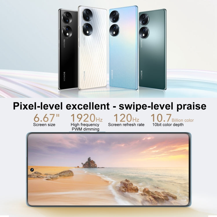 Tripla fotocamera posteriore, identificazione delle impronte digitali sullo schermo, Magic UI 6.1 da 6,67 pollici Qualcomm Snapdragon 778G Plus Octa Core fino a 2,5 GHz, Rete: 5G, OTG, NFC, Non supporta Google Play, Honor 70 5G 12GB+512GB, 12GB+512GB