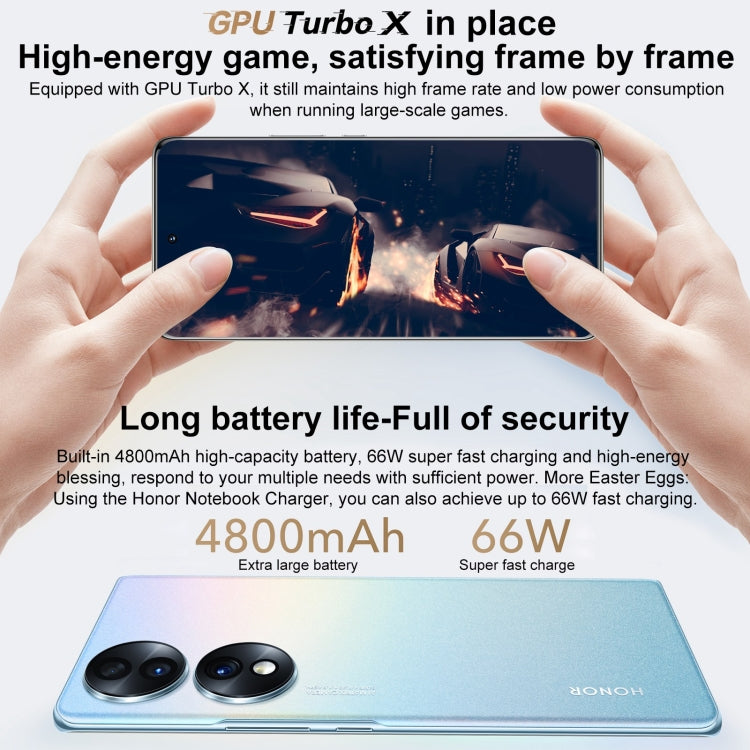 Tripla fotocamera posteriore, identificazione delle impronte digitali sullo schermo, Magic UI 6.1 da 6,67 pollici Qualcomm Snapdragon 778G Plus Octa Core fino a 2,5 GHz, Rete: 5G, OTG, NFC, Non supporta Google Play, Honor 70 5G 12GB+512GB, 12GB+512GB