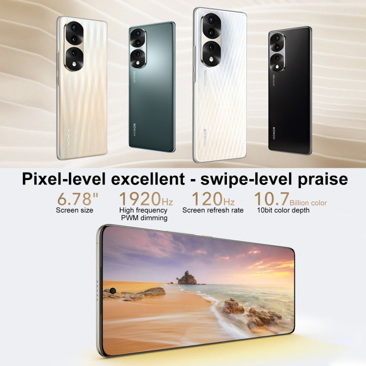 Tripla fotocamera posteriore, identificazione delle impronte digitali sullo schermo, Magic UI 6.1 Dimensity 8000 Octa Core da 6,78 pollici fino a 2,75 GHz, rete: 5G, OTG, NFC, non supporta Google Play, Honor 70 Pro 5G 8GB+256GB, Honor 70 Pro 8GB+256GB