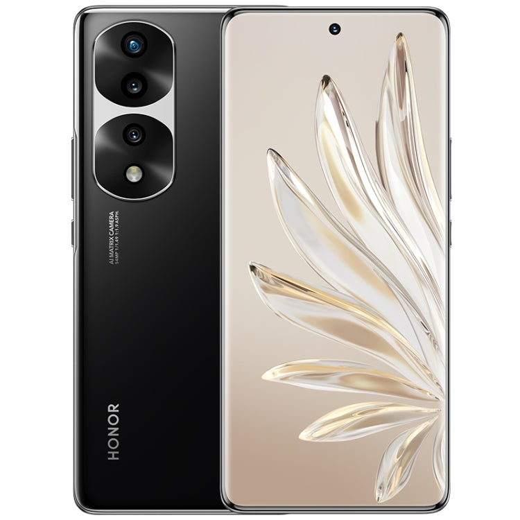 Tripla fotocamera posteriore, identificazione delle impronte digitali sullo schermo, Magic UI 6.1 Dimensity 9000 Octa Core da 6,78 pollici fino a 3,05 GHz, rete: 5G, OTG, NFC, non supporta Google Play, Honor 70 Pro+ 5G 12GB+256GB