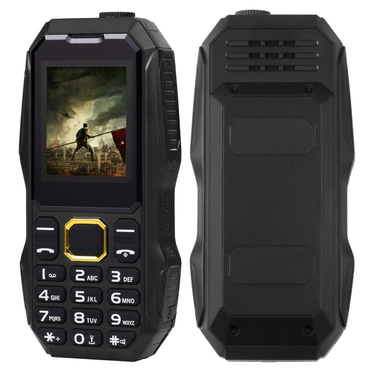 Impermeabile Antiurto Antipolvere, Batteria 5800mAh, 1,8 pollici, 21 Tasti, Torcia LED, Doppia SIM