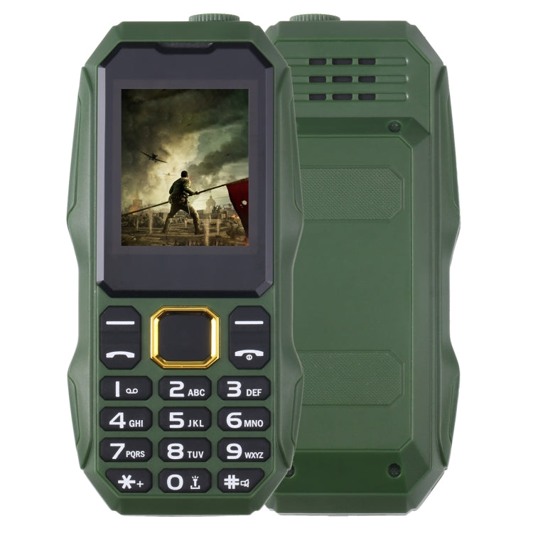 Impermeabile Antiurto Antipolvere, Batteria 5800mAh, 1,8 pollici, 21 Tasti, Torcia LED, Doppia SIM