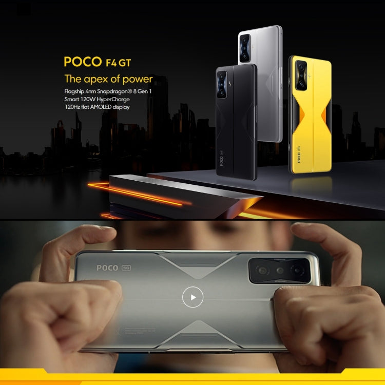 Tripla fotocamera posteriore, Identificazione delle impronte digitali frontali e laterali, MIUI 13 da 6,67 pollici / Android 12 Snapdragon 8 Gen 1 Octa Core fino a 3,0 GHz, Rete: 5G, NFC, Doppia SIM, 12GB+256GB