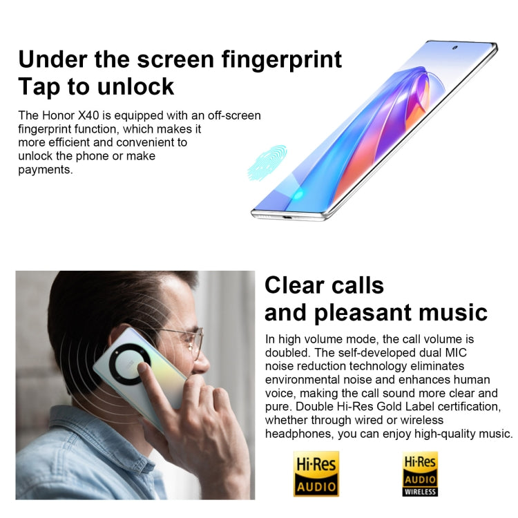 Doppia fotocamera posteriore, identificazione delle impronte digitali sullo schermo, batteria da 5100 mAh, Magic UI 6.1 da 6,67 pollici / Android 12 Snapdragon 695 Octa Core fino a 2,2 GHz, rete: 5G, OTG, non supporta Google Play, 6GB+128GB