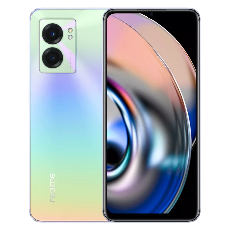 Doppia fotocamera posteriore, identificazione delle impronte digitali laterale, batteria da 5000 mAh, Realme UI 3.0 da 6,58 pollici / Android 12 MediaTek Dimensity 810 Octa Core fino a 2,4 GHz, Rete: 5G, Supporto Google Play, 8GB+256GB