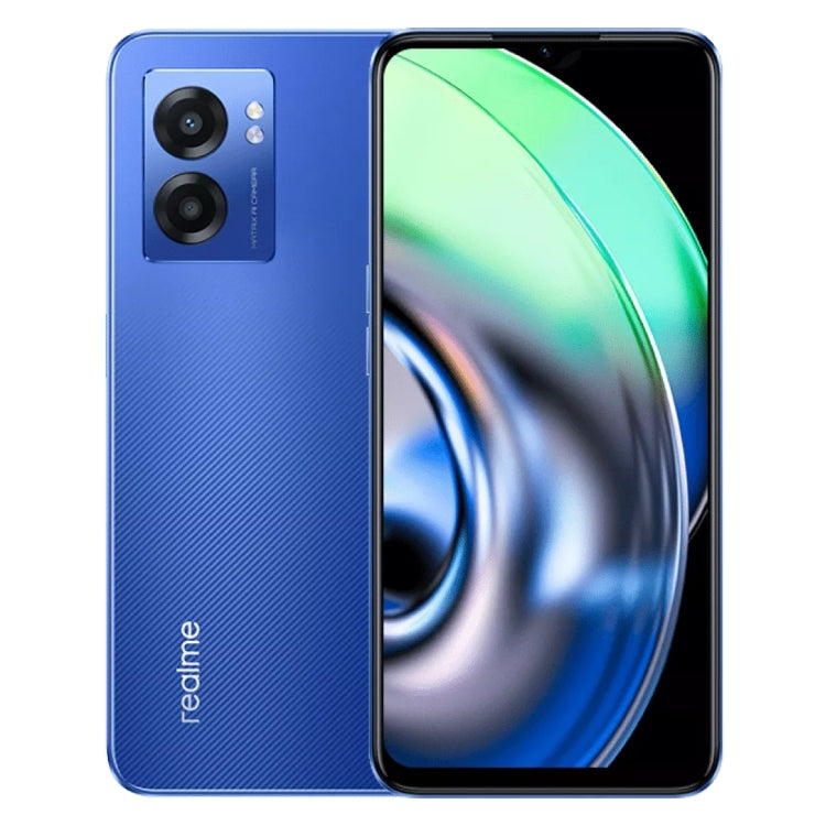 Doppia fotocamera posteriore, identificazione delle impronte digitali laterale, batteria da 5000 mAh, Realme UI 3.0 da 6,58 pollici / Android 12 MediaTek Dimensity 810 Octa Core fino a 2,4 GHz, Rete: 5G, Supporto Google Play, 8GB+256GB