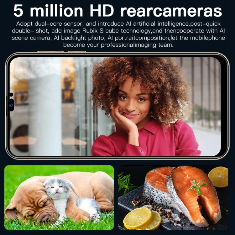 Identificazione facciale, Android 10 MTK6737 Quad Core, Rete: 4G, con scheda TF da 64 GB, i14 Pro Max N86 4GB+32GB