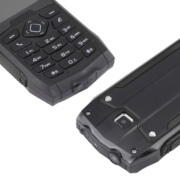 IP68 Impermeabile Antipolvere Antiurto, 2,4 pollici, MTK6261D, Batteria 2000mAh, SOS, FM, Doppia SIM