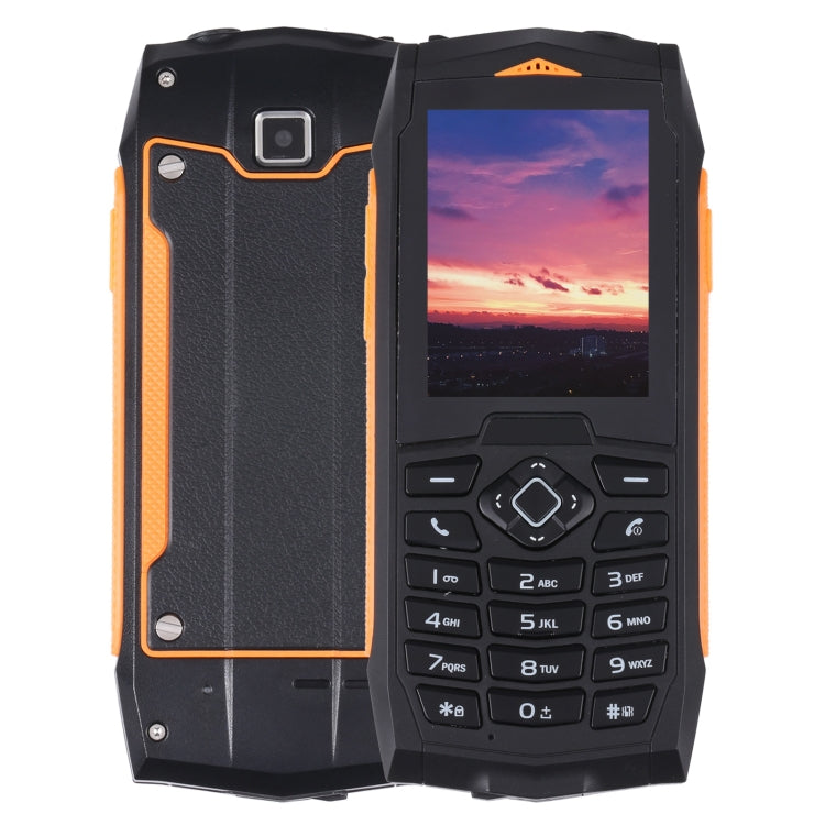IP68 Impermeabile Antipolvere Antiurto, 2,4 pollici, MTK6261D, Batteria 2000mAh, SOS, FM, Doppia SIM