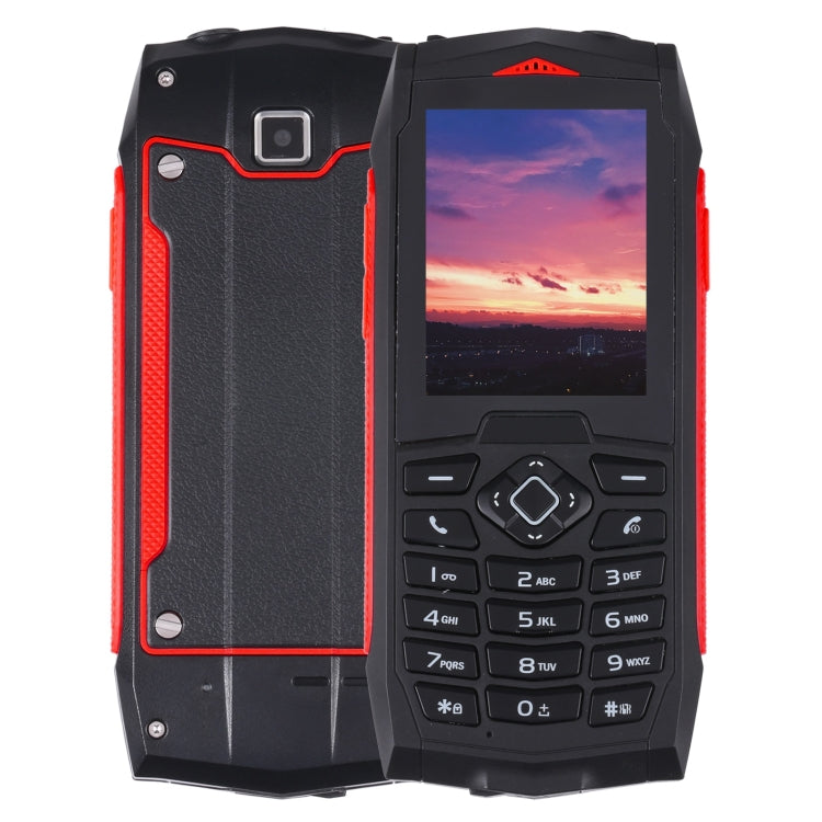 IP68 Impermeabile Antipolvere Antiurto, 2,4 pollici, MTK6261D, Batteria 2000mAh, SOS, FM, Doppia SIM