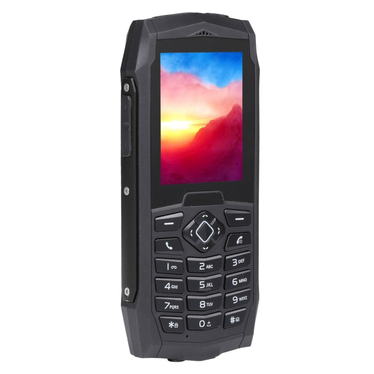 IP68 impermeabile, antipolvere, antiurto, 2,4 pollici, MTK6261D, batteria da 2000 mAh, altoparlante, FM, rete: 2G, doppia SIM