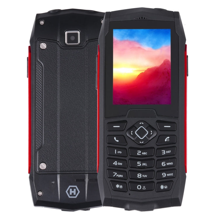 IP68 impermeabile, antipolvere, antiurto, 2,4 pollici, MTK6261D, batteria da 2000 mAh, altoparlante, FM, rete: 2G, doppia SIM