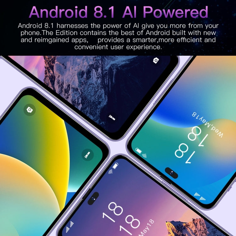 Identificazione facciale, Android 8.1 MTK6580P Quad Core, Rete: 3G, 2GB+16GB,Dynamic Island Screen