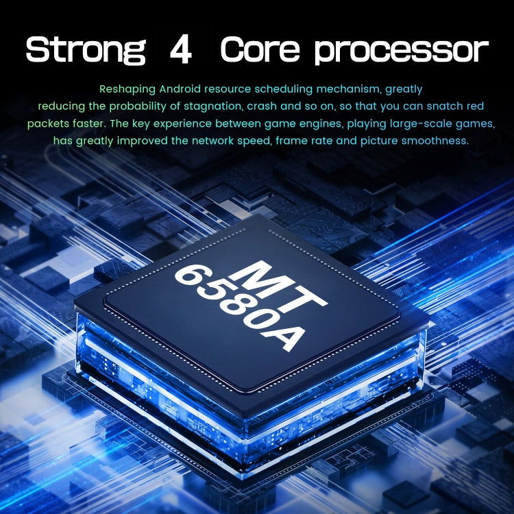Identificazione facciale, Android 8.1 MTK6580A Quad Core, Rete: 3G, Doppia SIM, 1GB+8GB,MTK6580A