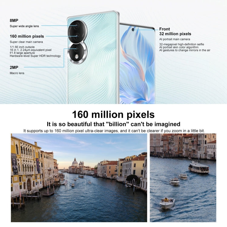 Tripla fotocamera posteriore, identificazione delle impronte digitali sullo schermo, Magic UI 7.0 Qualcomm Snapdragon 782G Octa Core fino a 2,7 GHz, rete: 5G, OTG, NFC, non supporta Google Play, Honor 80 5G, 12GB+512GB