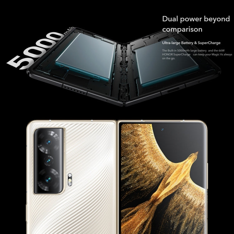 Tripla fotocamera posteriore, identificazione delle impronte digitali laterale, Magic UI 7.0 da 7,9 pollici + 6,45 pollici Android 12 Qualcomm Snapdragon 8+ Gen 1 Octa Core fino a 3,0 GHz, Rete: 5G, OTG, NFC, Non supporta Google Play