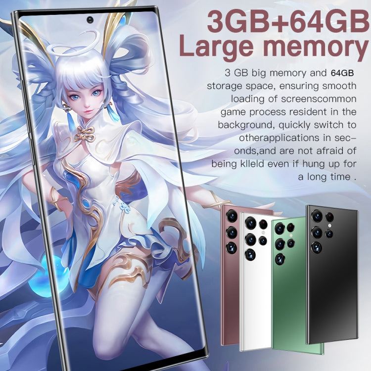 Identificazione facciale, Android 8.1 MTK6753 Octa Core, Rete: 4G, S23Ultra 5G D12332 3GB+64GB