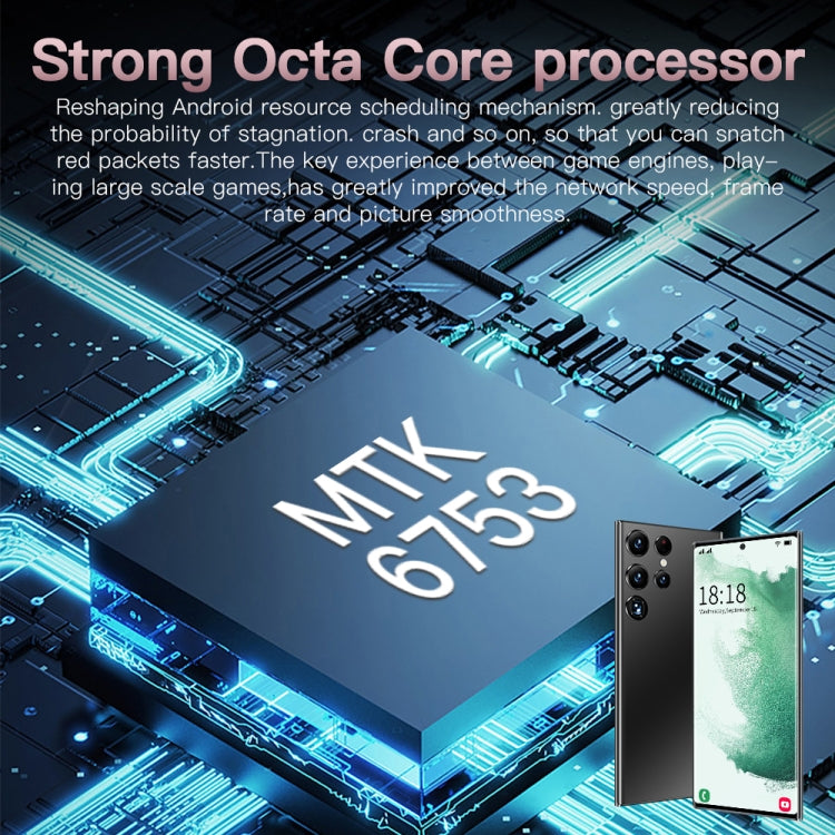 Identificazione facciale, Android 8.1 MTK6753 Octa Core, Rete: 4G, S23Ultra 5G D12332 3GB+64GB