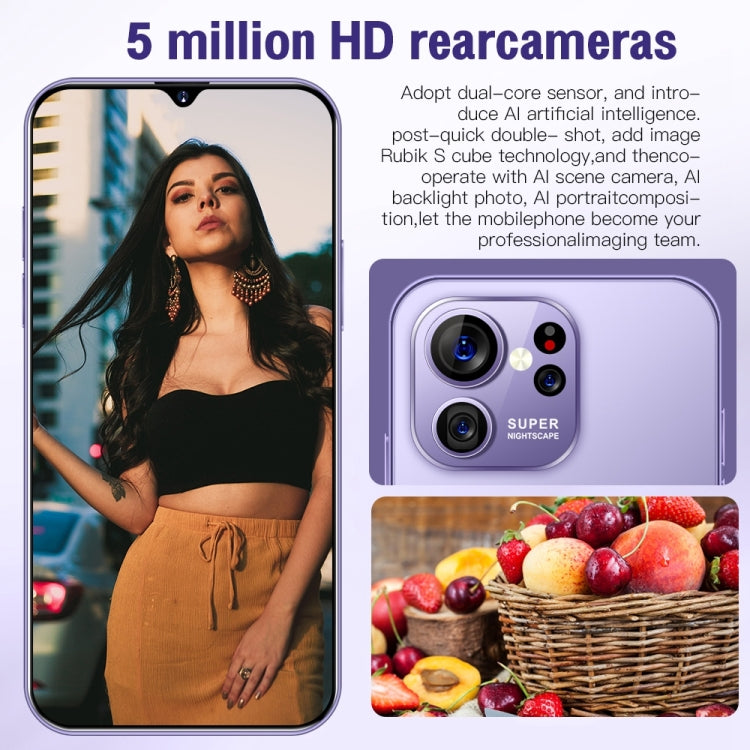 Identificazione facciale, Android 8.1 MTK6737 Octa Core, Rete: 4G, S23 Ultra E6 2GB+16GB