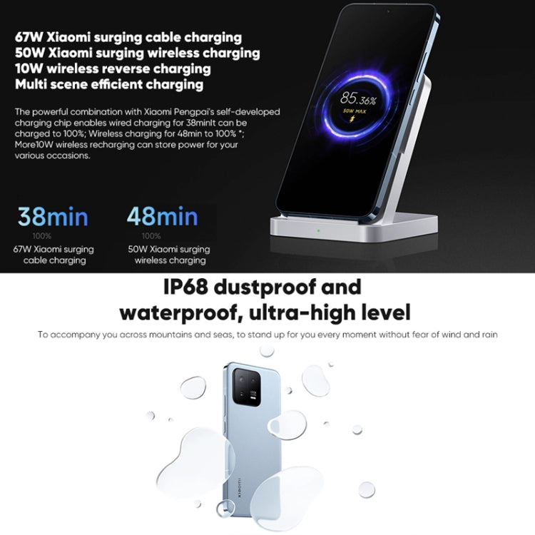 Tripla fotocamera posteriore, Identificazione delle impronte digitali sullo schermo da 6,36 pollici MIUI 14 Qualcomm Snapdragon 8 Gen 2 Octa Core fino a 3,2 GHz, Rete: 5G, NFC, Funzione di ricarica wireless, Xiaomi 13 12GB+256GB