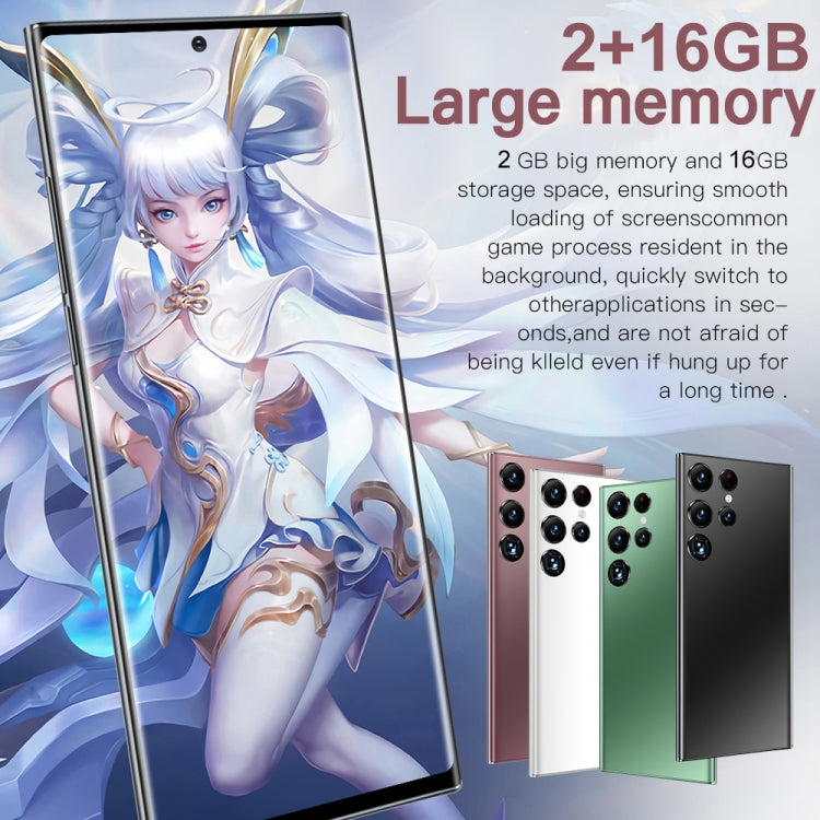 Identificazione facciale, Android 8.1 MTK6753 Octa Core, Rete: 4G, S22Ultra 5G D12332, 2GB+16GB, D12332, 2GB+16GB