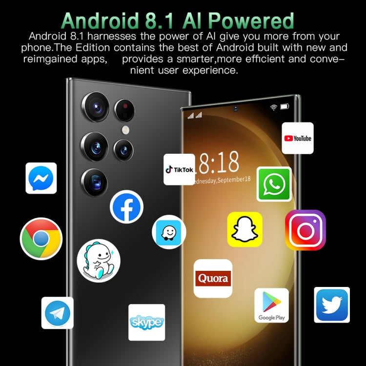 Identificazione facciale, Android 8.1 MTK6753 Octa Core, Rete: 4G, 3GB+64GB