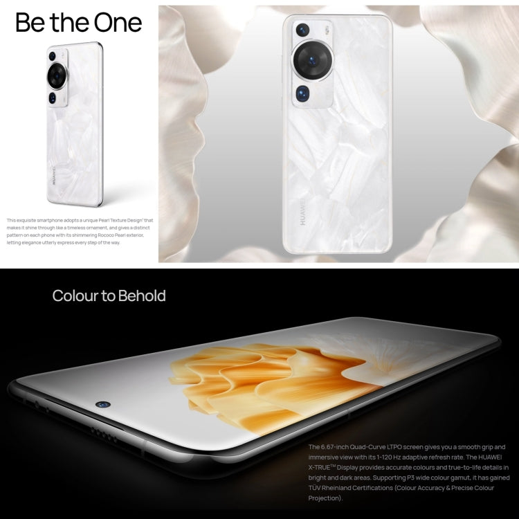 Tripla fotocamera posteriore, identificazione delle impronte digitali sullo schermo, HarmonyOS 3.1 Qualcomm Snapdragon 8+ 4G Octa Core fino a 3,2 GHz, rete: 4G, OTG, NFC, non supporta Google Play, P60 Pro, 512GB