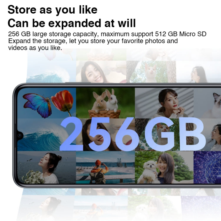 Doppia fotocamera posteriore, Face ID e identificazione delle impronte digitali laterali, batteria da 6000 mAh, HarmonyOS 3.0 Octa Core da 6,75 pollici, rete: 4G, OTG, non supporta Google Play, 256GB