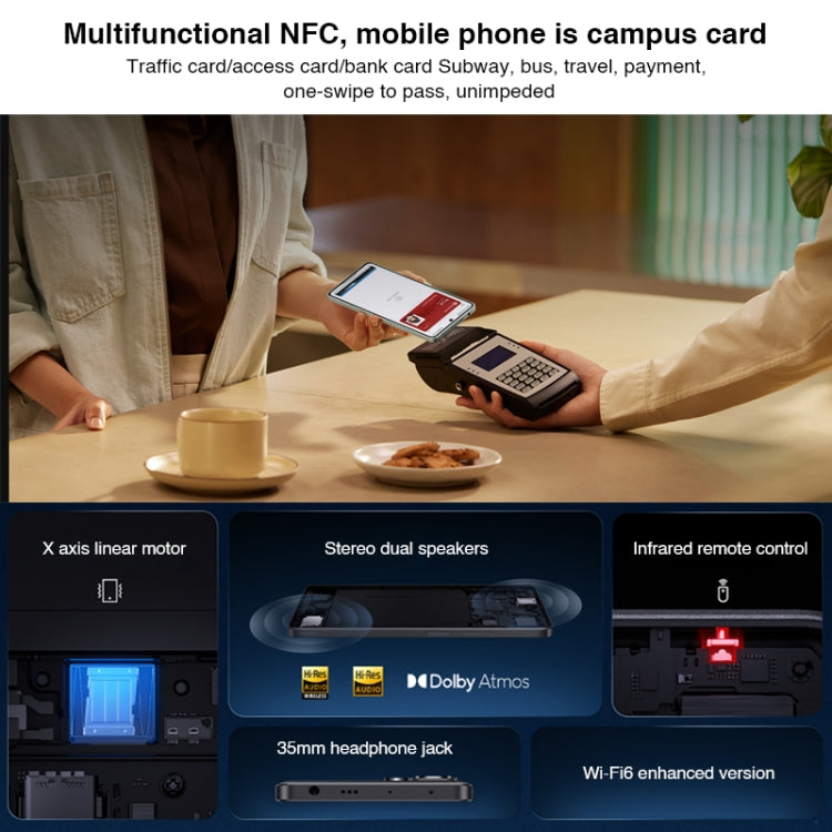 Tripla fotocamera posteriore, batteria da 5000 mAh, MIUI 14 Snapdragon 7+ Gen2 Octa Core da 6,67 pollici fino a 2,91 GHz, Rete: 5G, doppia SIM, NFC, controllo IR, 12GB+512GB