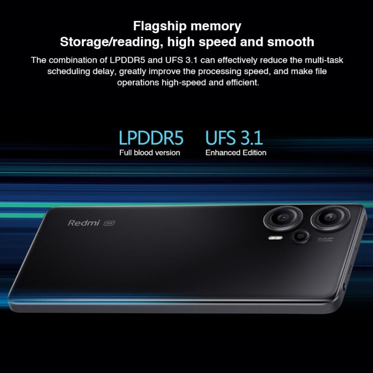Tripla fotocamera posteriore, batteria da 5000 mAh, MIUI 14 Snapdragon 7+ Gen2 Octa Core da 6,67 pollici fino a 2,91 GHz, Rete: 5G, doppia SIM, NFC, controllo IR, 12GB+512GB