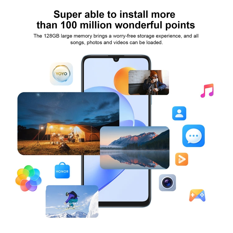 Doppia fotocamera posteriore, identificazione delle impronte digitali laterale, batteria da 6000 mAh, Magic UI 6.1 da 6,74 pollici / Android 12 Dimensity 6020 Octa Core, rete: 5G, OTG, non supporta Google Play, 8GB+128GB
