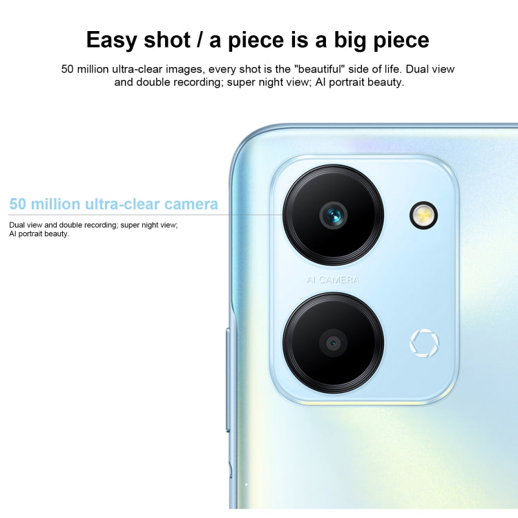 Doppia fotocamera posteriore, identificazione delle impronte digitali laterale, batteria da 6000 mAh, Magic UI 6.1 da 6,74 pollici / Android 12 Dimensity 6020 Octa Core, rete: 5G, OTG, non supporta Google Play, 8GB+128GB
