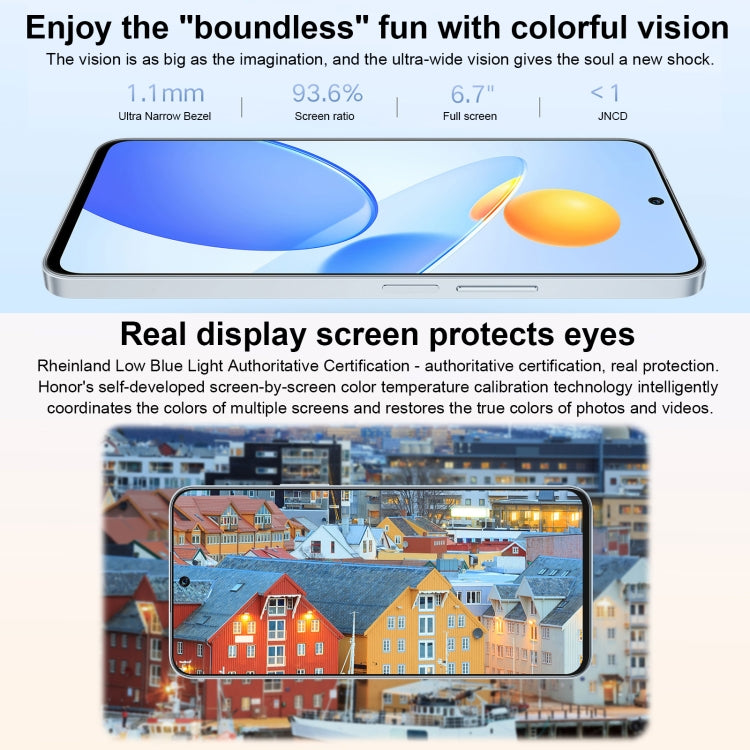 Doppia fotocamera posteriore, identificazione delle impronte digitali laterale, batteria da 4000 mAh, Magic UI 6.1 da 6,7 pollici / Android 12 Dimensity 6020 Octa Core, rete: 5G, OTG, non supporta Google Play, 8GB+256GB