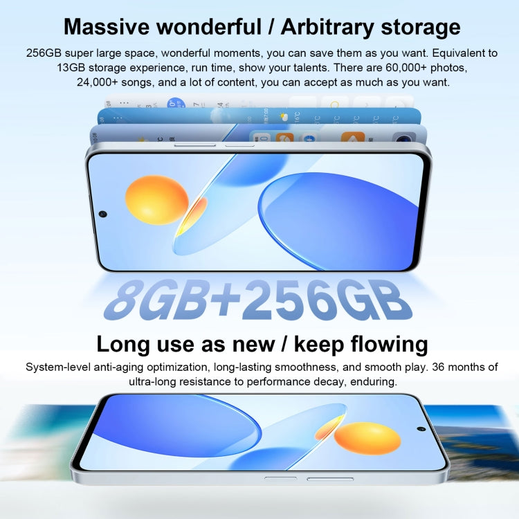 Doppia fotocamera posteriore, identificazione delle impronte digitali laterale, batteria da 4000 mAh, Magic UI 6.1 da 6,7 pollici / Android 12 Dimensity 6020 Octa Core, rete: 5G, OTG, non supporta Google Play, 8GB+256GB