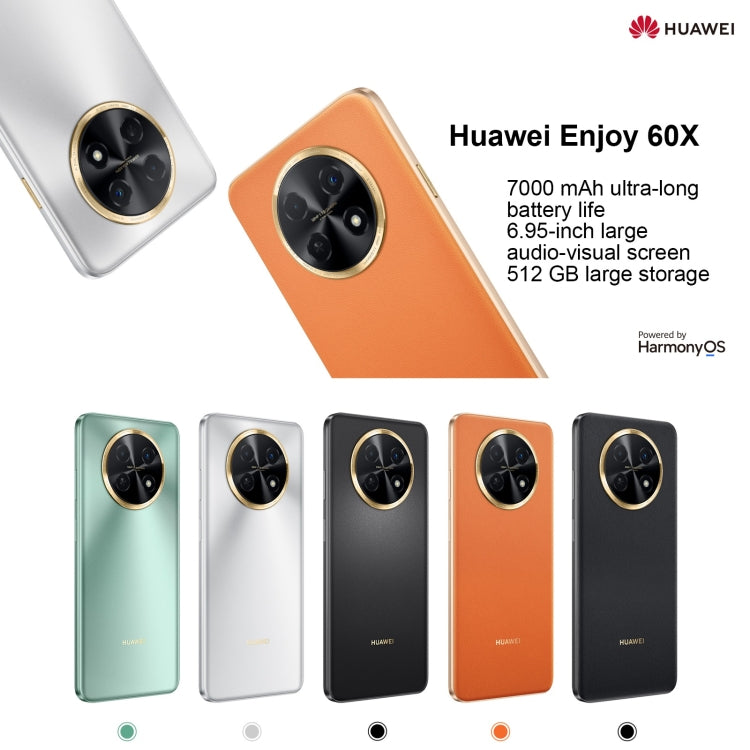Doppia fotocamera posteriore, identificazione dell'impronta digitale laterale, batteria da 7000 mAh, HarmonyOS 3.0 da 6,95 pollici Qualcomm Snapdragon 680 Octa Core da 2,4 GHz, rete: 4G, OTG, NFC, non supporta Google Play, 512GB Black, 512GB Orange