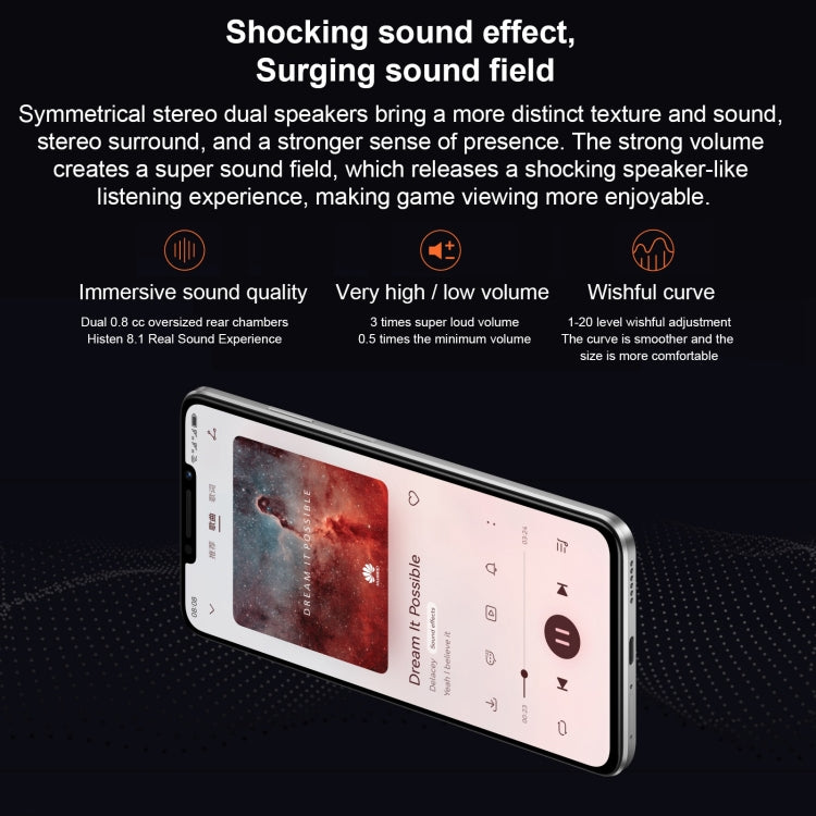 Doppia fotocamera posteriore, identificazione dell'impronta digitale laterale, batteria da 7000 mAh, HarmonyOS 3.0 da 6,95 pollici Qualcomm Snapdragon 680 Octa Core da 2,4 GHz, rete: 4G, OTG, NFC, non supporta Google Play, 512GB Black, 512GB Orange