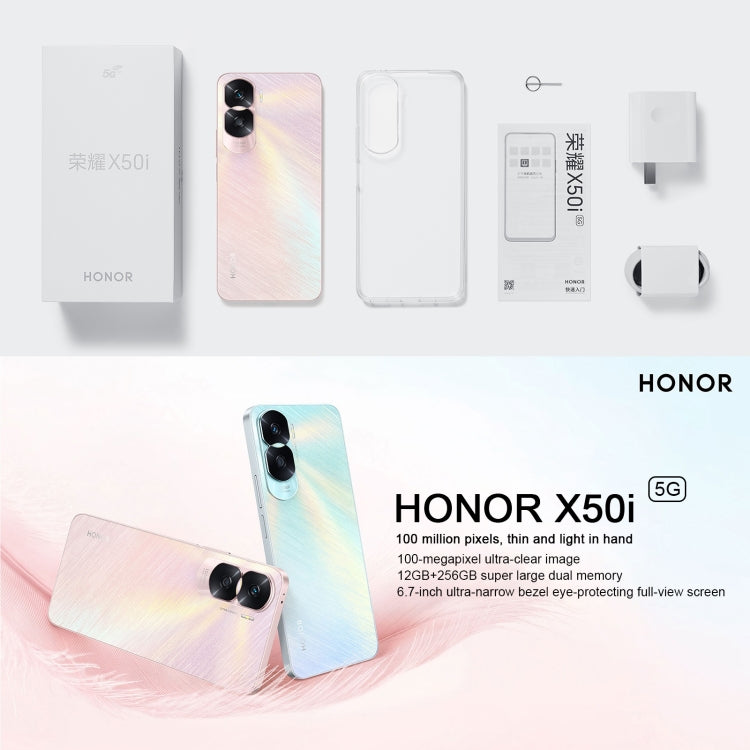 Doppia fotocamera posteriore, identificazione dell'impronta digitale laterale, batteria da 4500 mAh, MagicOS 7.1 da 6,7 pollici / Android 13 Dimensity 6020 Octa Core fino a 2,2 GHz, rete: 5G, OTG, non supporta Google Play, 8GB+256GB